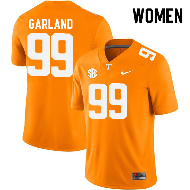 Women #99 Kurott Garland Tennessee Volunteers College Football Jerseys Stitched Sale-Orange